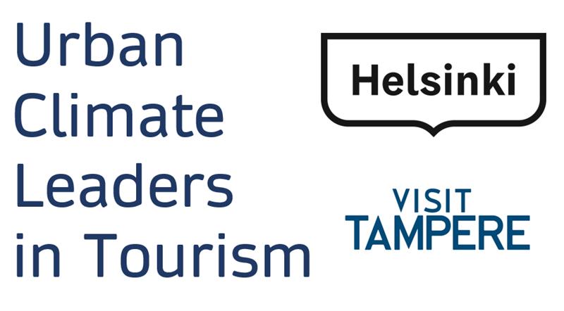 Urban Climate Leaders in Tourism -ryhmän logot.