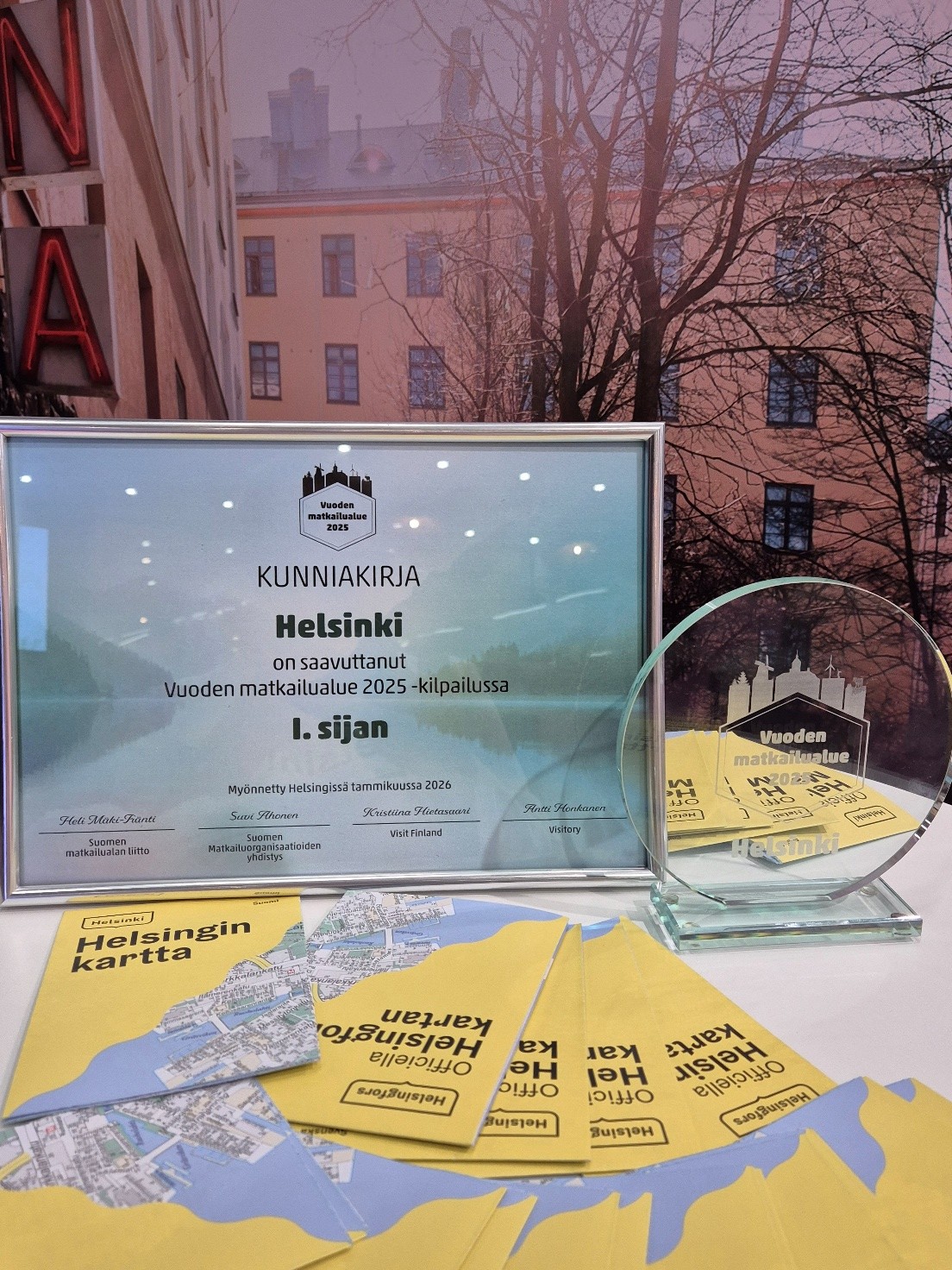 Vuoden matkailualue 2025 -palkinto.