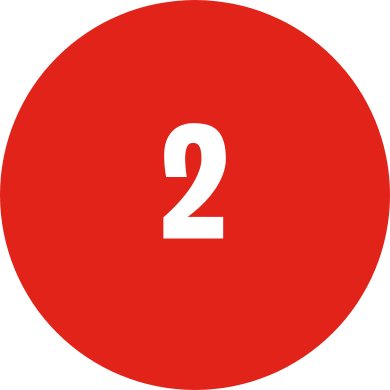 Red icon with number 2