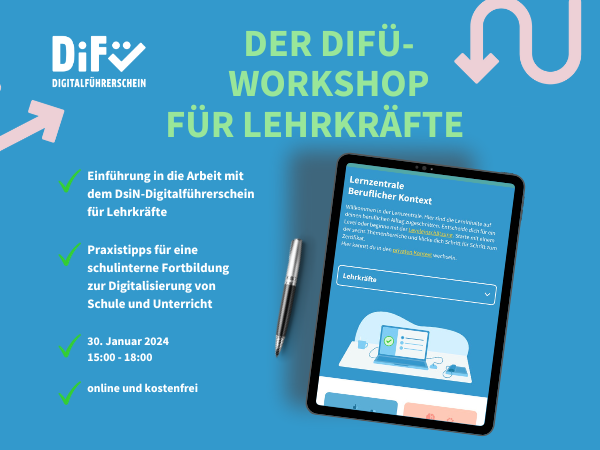 DiFü für Lehrkräfte - Workshop am 30.1.