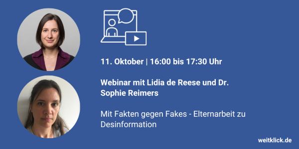 Weitklick-Webinar Fakten gegen Fakews