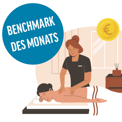 Illustration von einer Massage