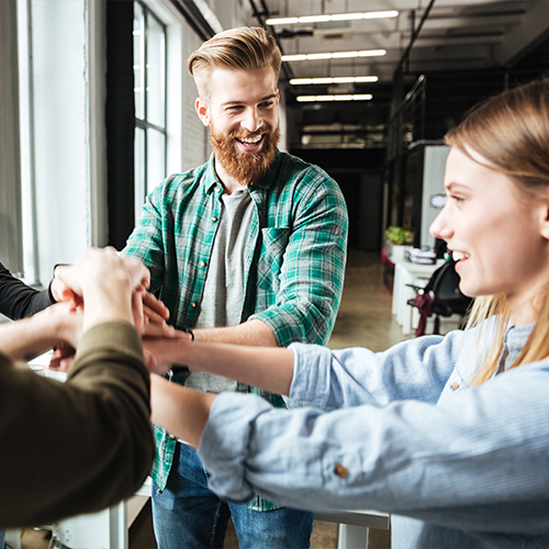 Mitarbeiter-Zusammenhalt