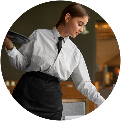 Lehrling im Service
