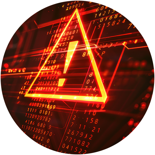 digitales Warnungssymbol
