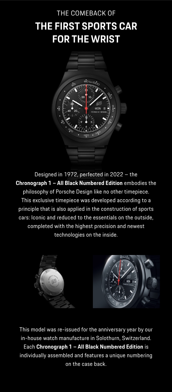 Chronograph 1 - All Black Numbered Edition - Chronograph 1