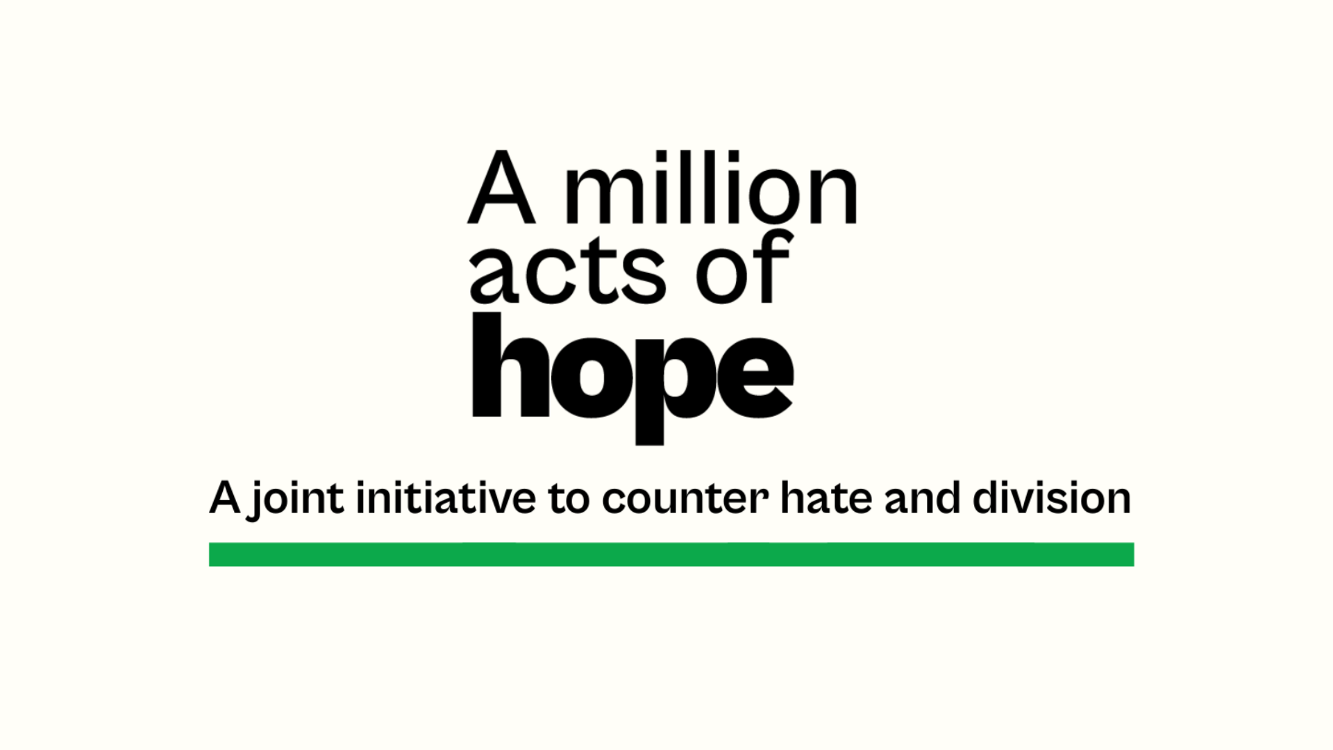 A Million Acts of Hope campaign logo