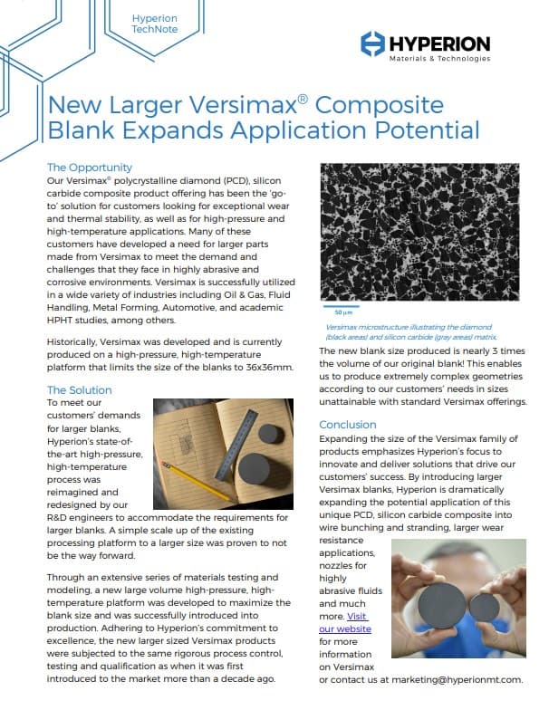 Versimax Composite Blank Article Cover
