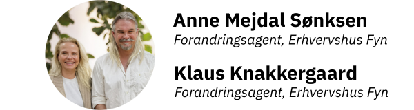 Forandringsagenterne Anne Mejdal Sønksen og Klaus Knakkergaard Steen Nymann Andersen