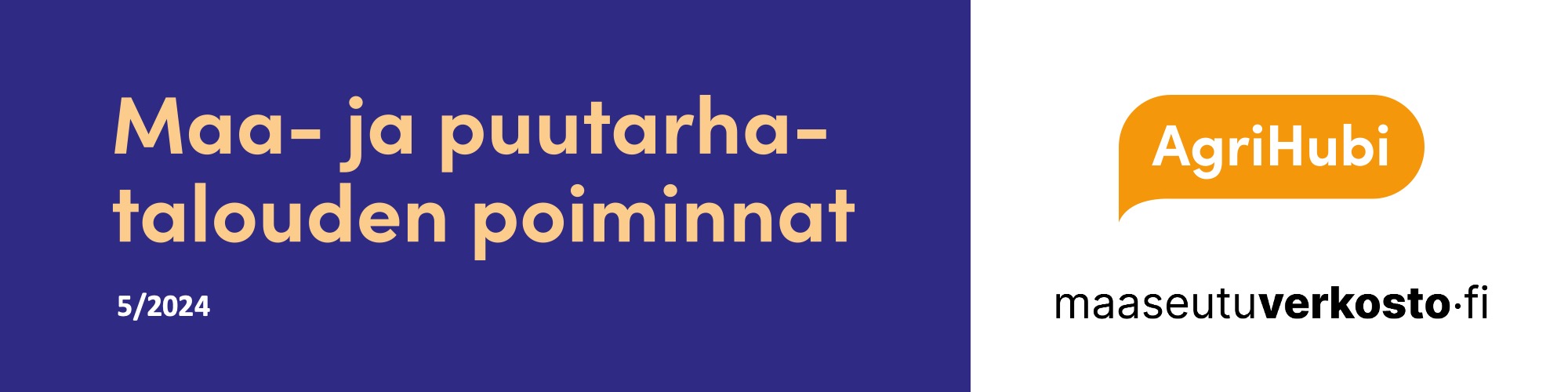 Blue and white banner with text
