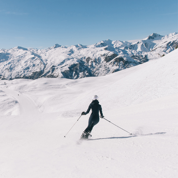 Skiing on the slopes