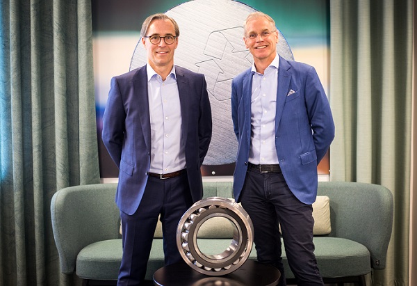 Marcus Hedblom, President and CEO of Ovako and Rickard Gustafson, President and CEO of SKF